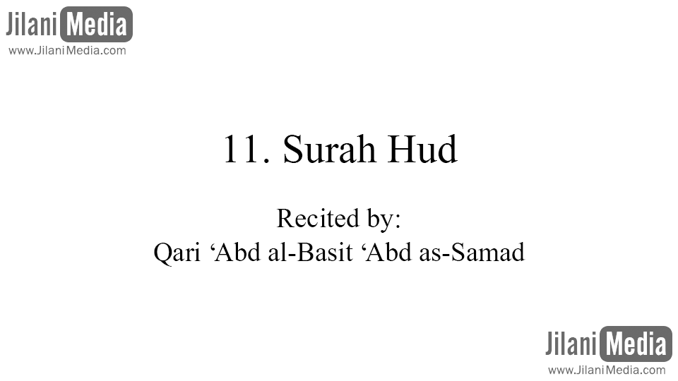 11. Surah Hud