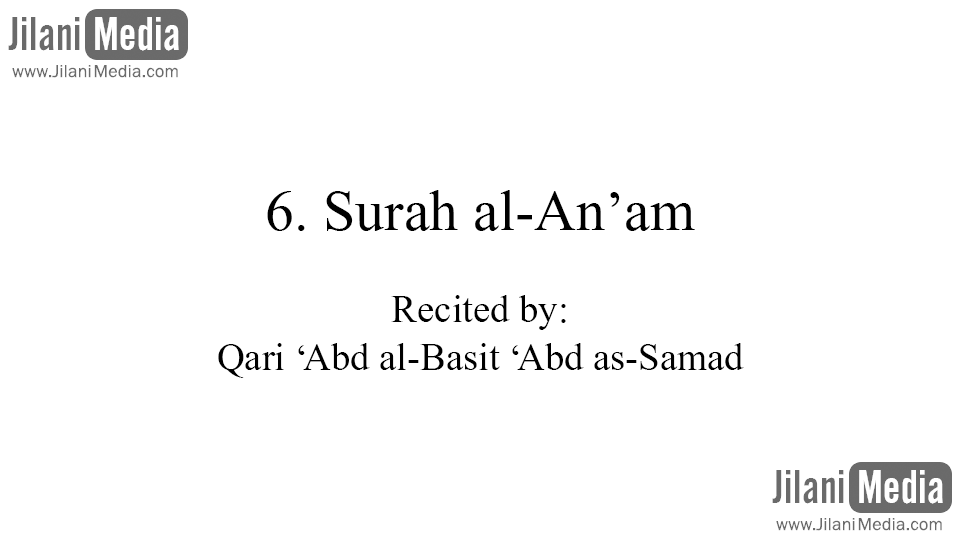 6. Surah al-An'am